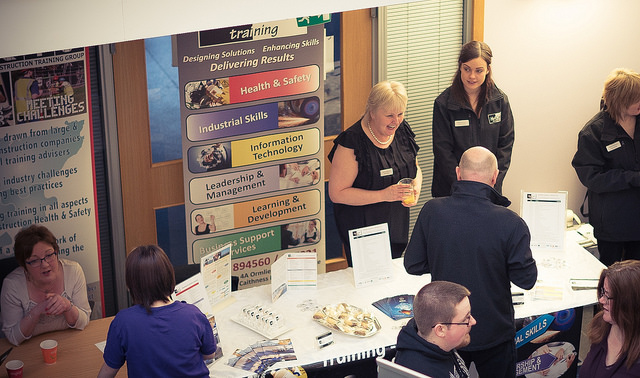 Stand at Careers Event