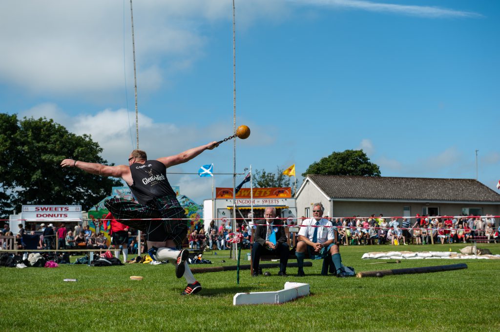 Hammer throwing at Halkirk Games