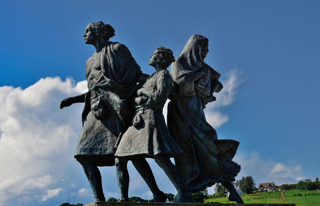 Statue of the Highland Clearances