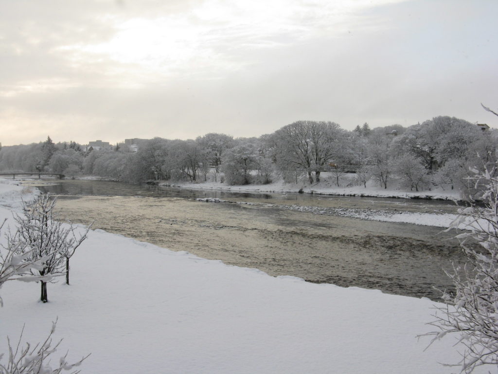 Thurso River in the snow