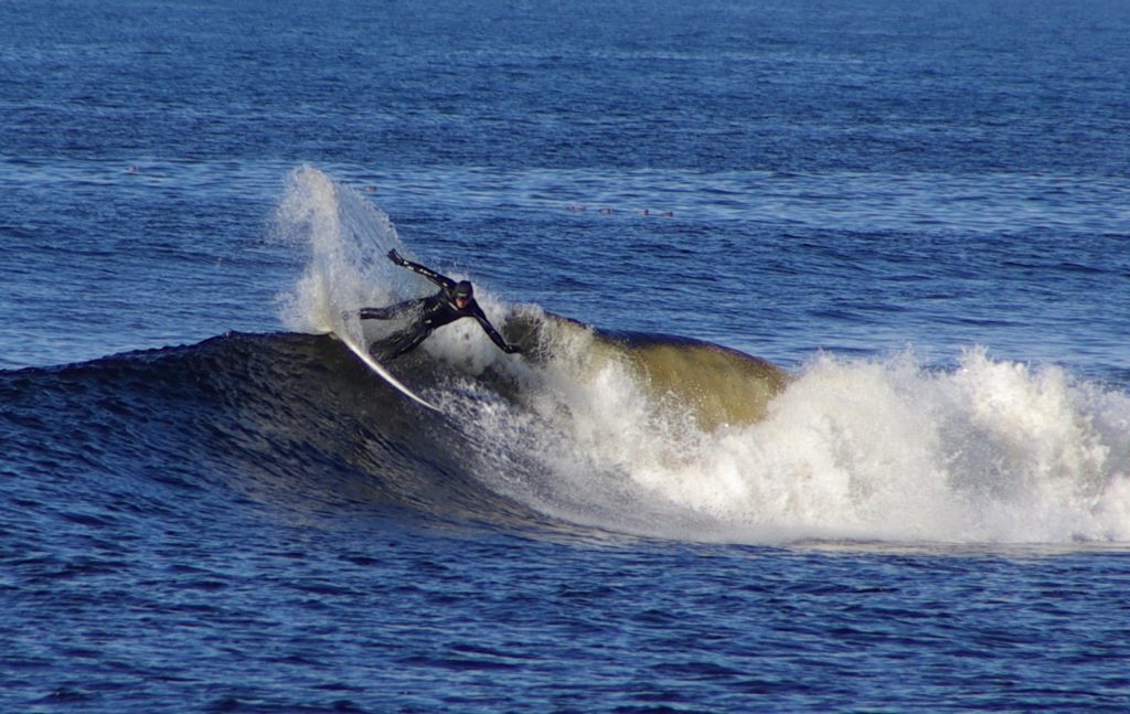 Man surfing on a wave