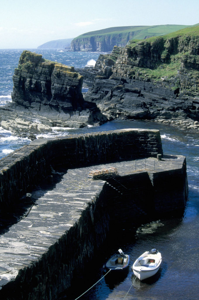 Latheronwheel harbour and coastline