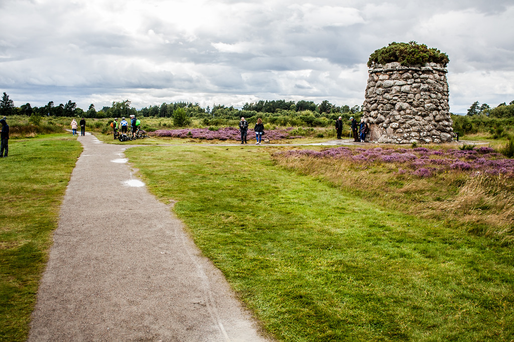 Culloden Battlefield memorial cairn