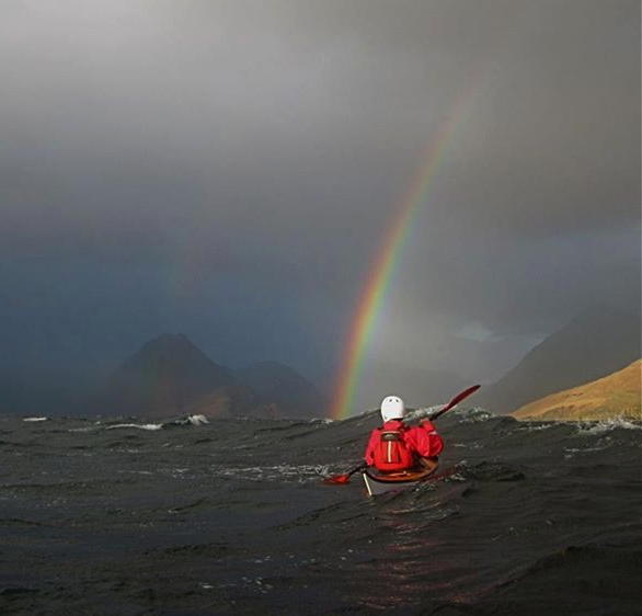 Kayaking in Autumn in teh North Highlands