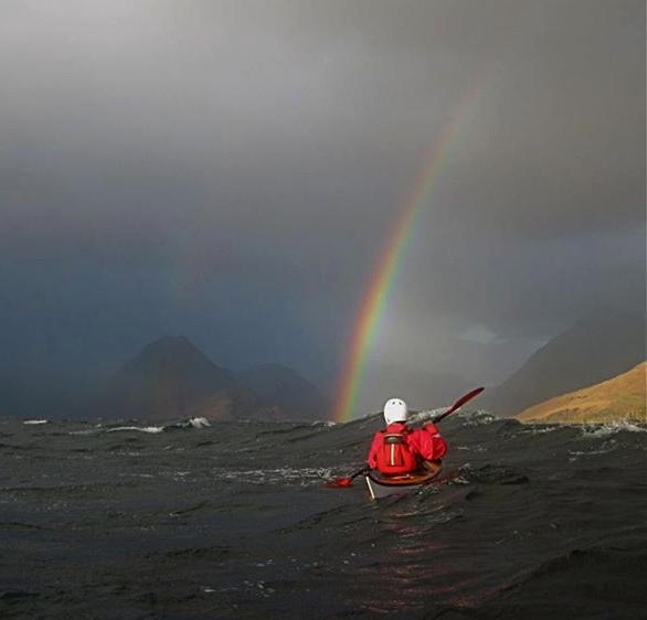 Kayaking in Autumn in teh North Highlands 